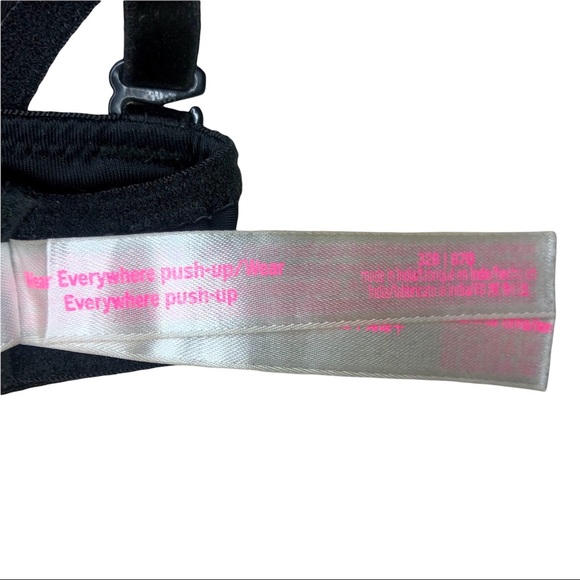 PINK Victoria’s Secret Black “Wear Everywhere Push-Up” Bra - Picture 3 of 15